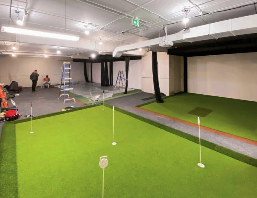 Custom Golf Simulator Installation - Construction