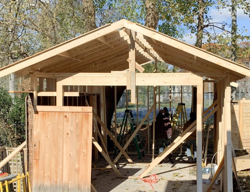 Custom Golf Simulator Shed Construction