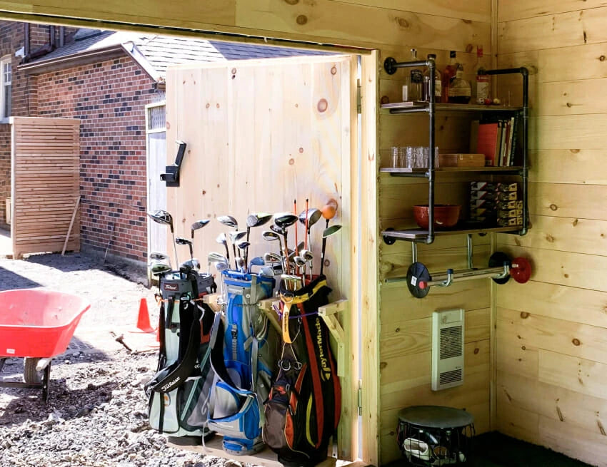 Custom Golf Simulator Shed