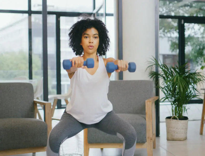 Woman working out