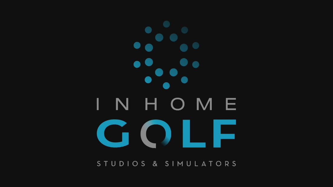 Video explaining a sliding solution for golf simulator launch monitors mounted on the ceiling