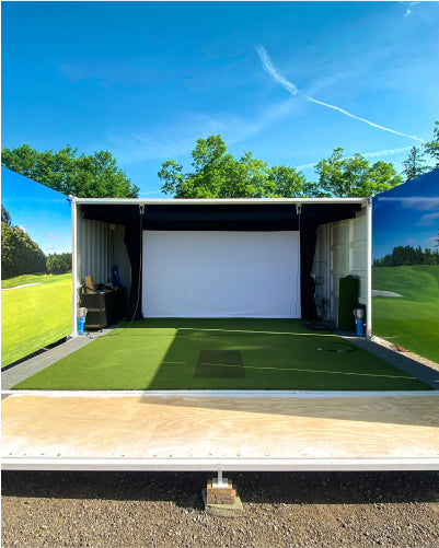 Custom Golf Simulator Installation - Outdoors