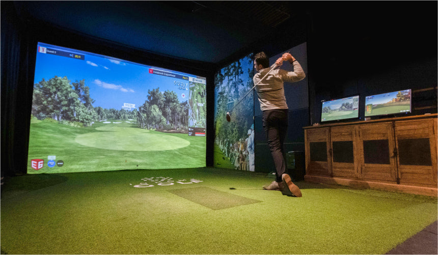 Custom Home Golf Simulator enclosure