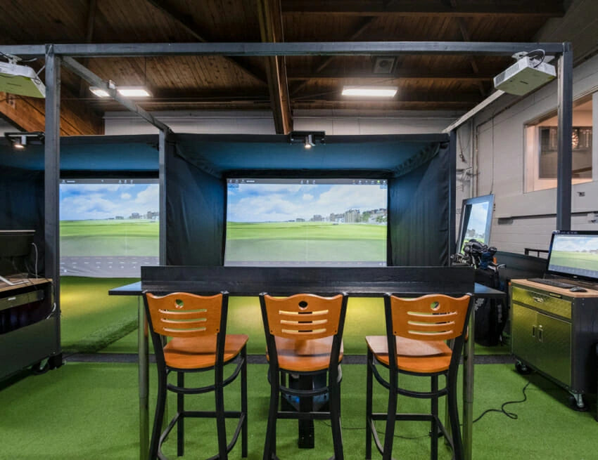 Commercial Golf Simulator Completed Build