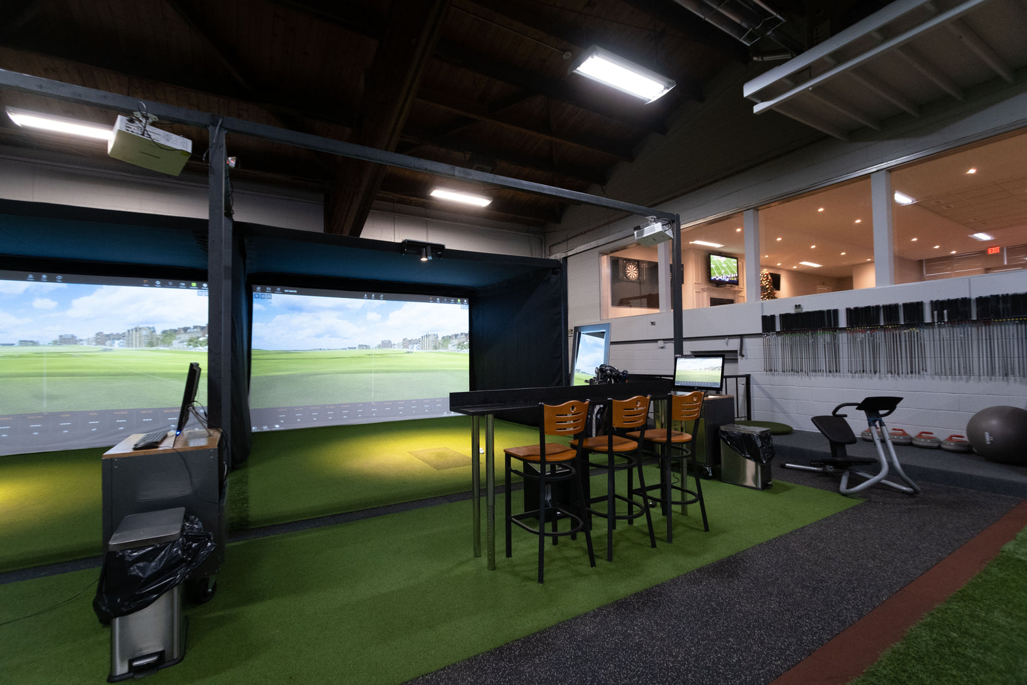 Commercial Indoor Golf Facility with Multiple Bays