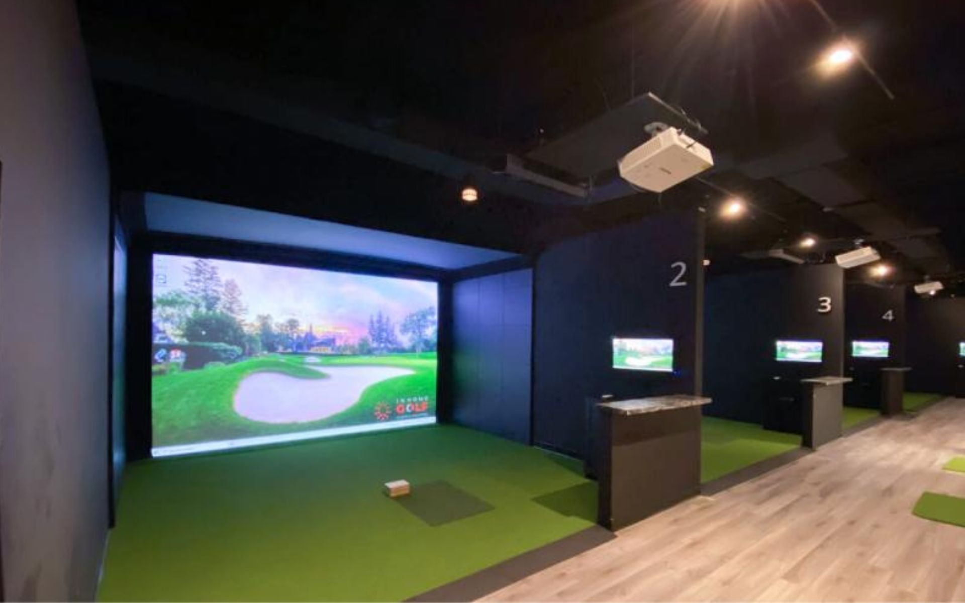 Indoor golf facility 4  bays