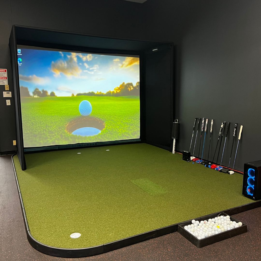 commercial studio golf simulator