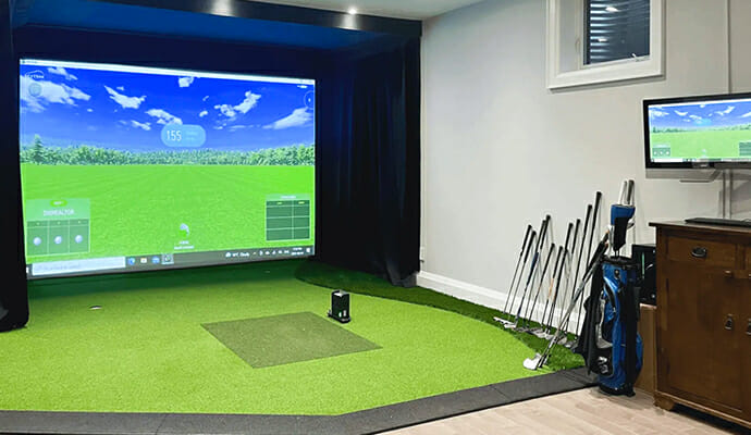 Custom Golf Simulator Installation