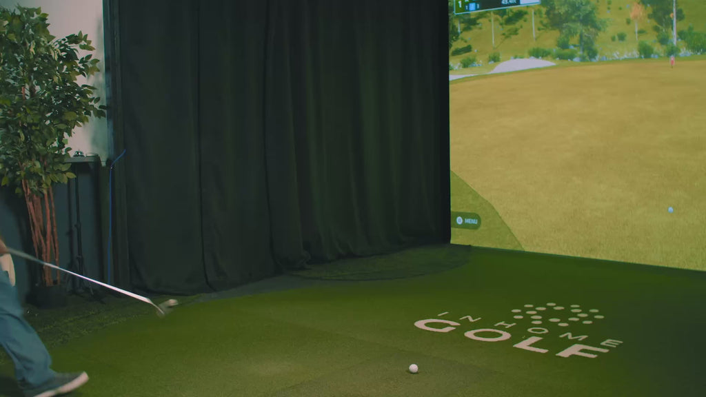 Video loop of InHome Golf Custom Made Golf Simulator Enclosures