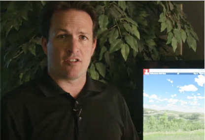 Video explaining golf simulator impact screens